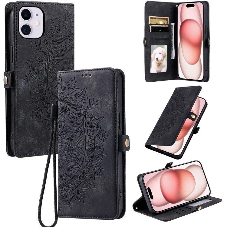 Skin Feel Totem Embossed Leather Phone Case, For iPhone 12 mini, For iPhone 11 Pro Max, For iPhone 11, For iPhone 11 Pro