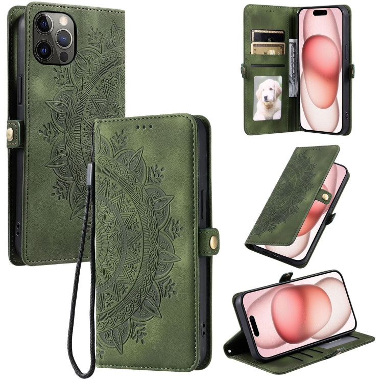 Skin Feel Totem Embossed Leather Phone Case, For iPhone 12 mini, For iPhone 11 Pro Max, For iPhone 11, For iPhone 11 Pro