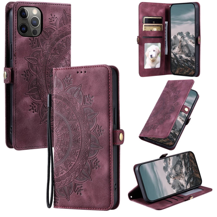 Skin Feel Totem Embossed Leather Phone Case, For iPhone 12 mini, For iPhone 11 Pro Max, For iPhone 11, For iPhone 11 Pro