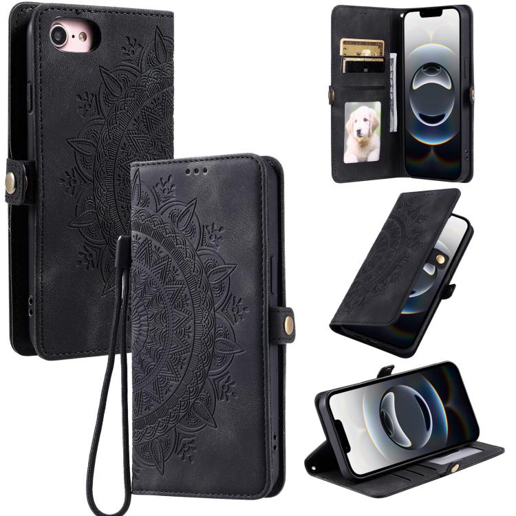 Skin Feel Totem Embossed Leather Phone Case, For iPhone 16e, For iPhone 16 Pro Max, For iPhone 16 Pro, For iPhone 16 Plus