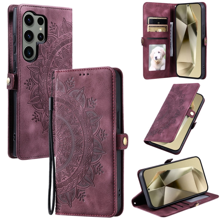 Skin Feel Totem Embossed Leather Phone Case, For Samsung Galaxy S23 5G, For Samsung Galaxy S20 FE, For Samsung Galaxy S22 Ultra 5G