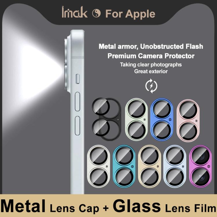 IMAK Metal Armor Premium Camera Protector Film, For iPhone 17, For iPhone 16 / 16 Plus