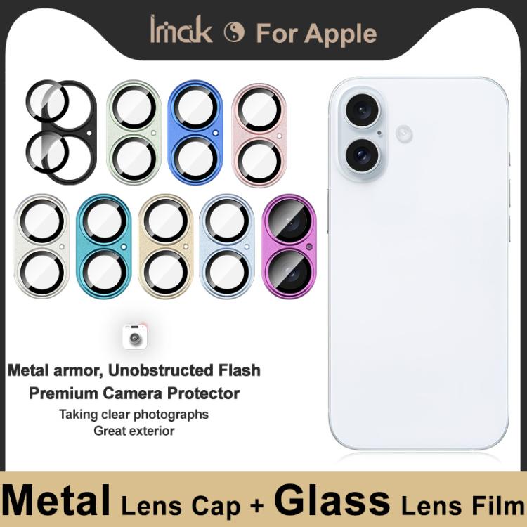IMAK Metal Armor Premium Camera Protector Film, For iPhone 17, For iPhone 16 / 16 Plus