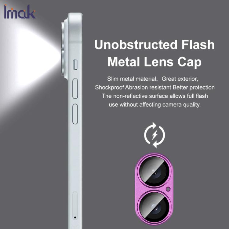 IMAK Metal Armor Premium Camera Protector Film, For iPhone 17, For iPhone 16 / 16 Plus