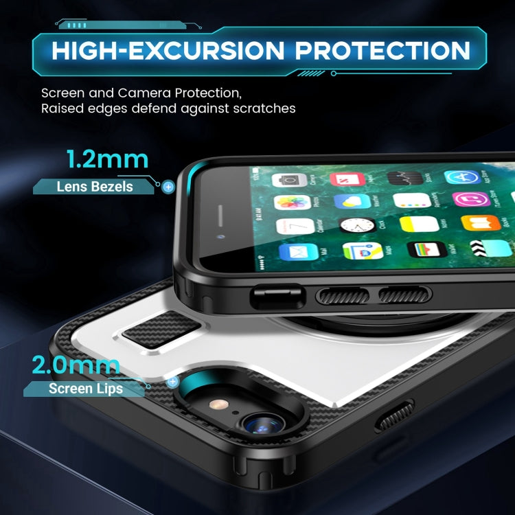 Ring Holder Carbon Fiber PC Hybrid TPU Phone Case
