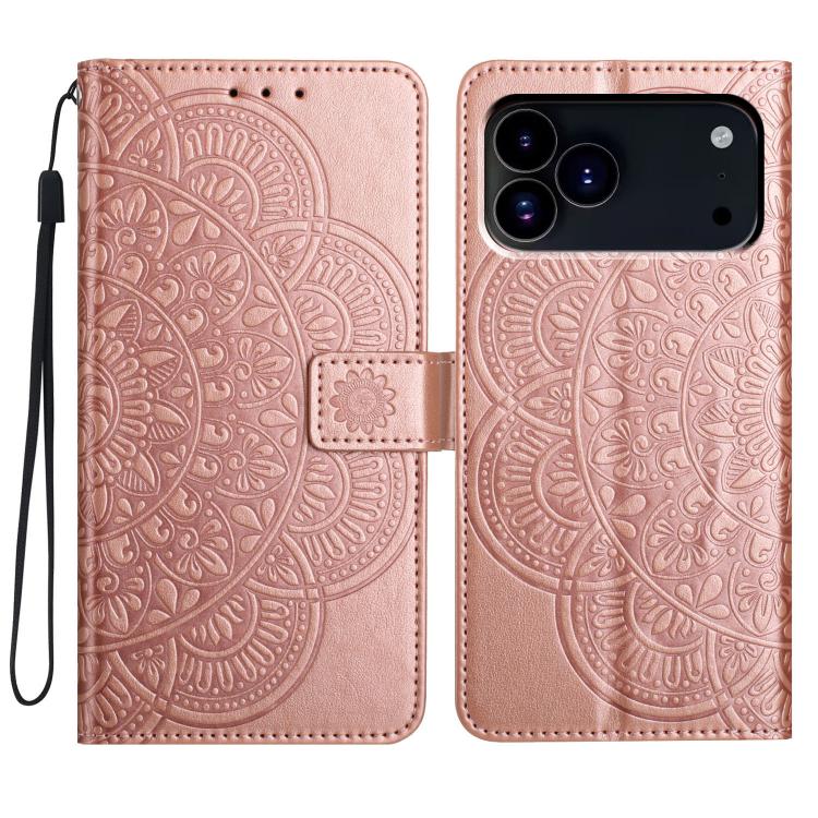 Flower Embossed Leather Phone Case