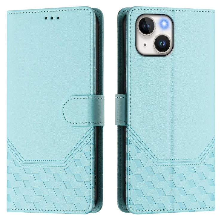 Honeycomb Embossing RFID Leather Phone Case