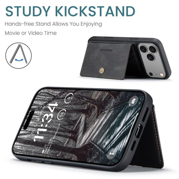JEEHOOD J01 Retro Magnetic Detachable Wallet Phone Case