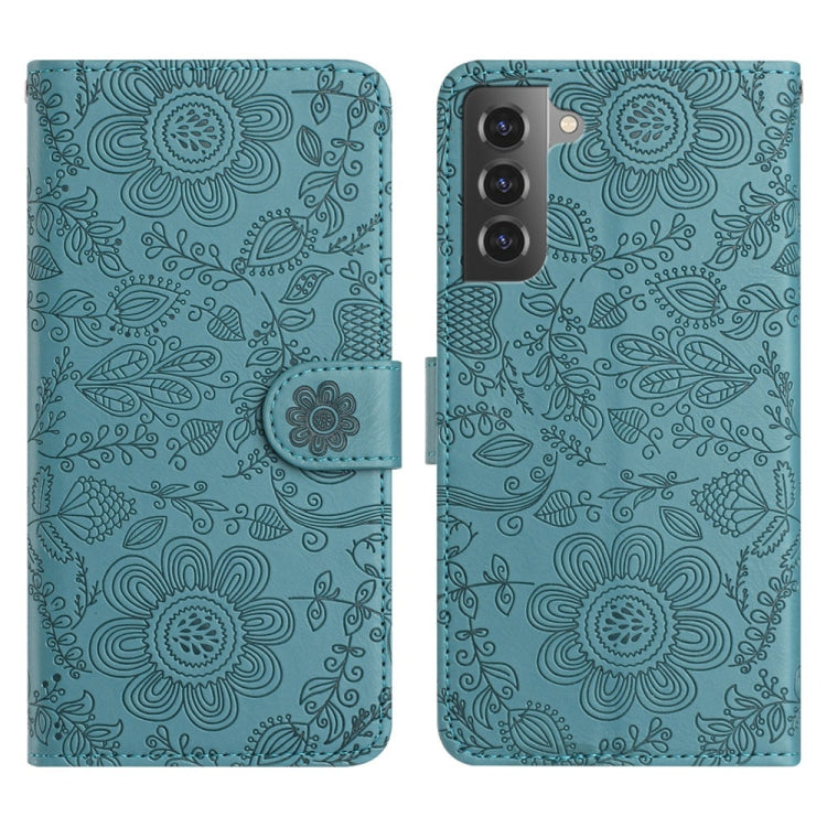 Floral Embossed Pattern Leather Phone Case, For Samsung Galaxy S23 5G, For Samsung Galaxy S22 Ultra 5G, For Samsung Galaxy S22+ 5G, For Samsung Galaxy S22 5G
