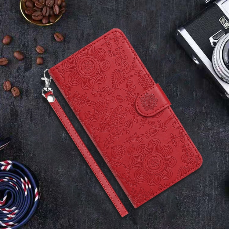 Floral Embossed Pattern Leather Phone Case, For Samsung Galaxy S21 5G, For Samsung Galaxy S21+ 5G, For Samsung Galaxy S21 Ultra 5G, For Samsung Galaxy S20 FE 5G