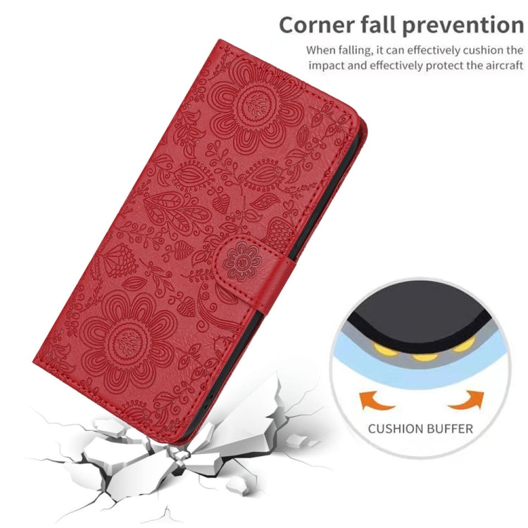 Floral Embossed Pattern Leather Phone Case, For Samsung Galaxy S21 5G, For Samsung Galaxy S21+ 5G, For Samsung Galaxy S21 Ultra 5G, For Samsung Galaxy S20 FE 5G