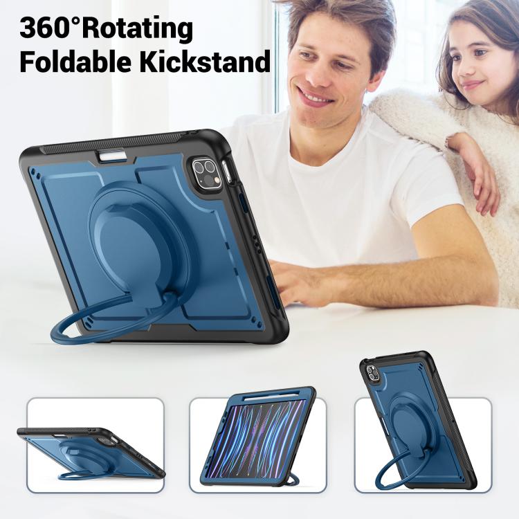 Honeycomb Hybrid Tablet Case with Handle Holder & Strap