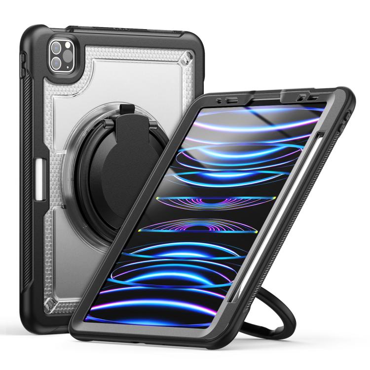 Honeycomb Hybrid Tablet Case with Handle Holder & Strap