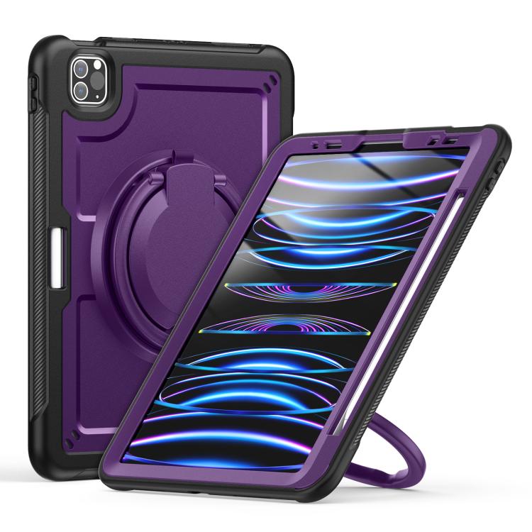 Honeycomb Hybrid Tablet Case with Handle Holder & Strap