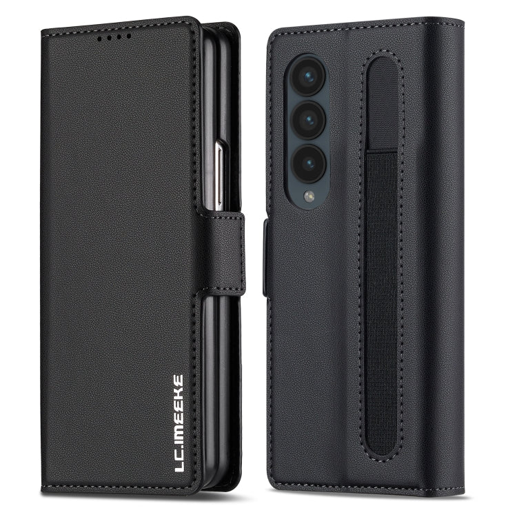 LC.IMEEKE L1 Series Frosted Fine Texture PU Phone Case with Pen Slot, Pen Not Included