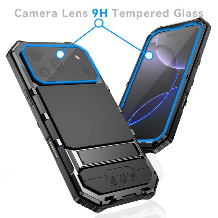 R-JUST Life Waterproof Dustproof Shockproof Holder Phone Case