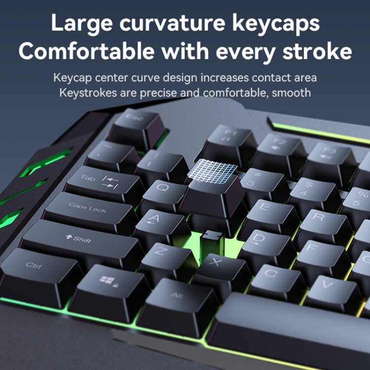 Yesido KB21 104-key 1.5m USB Wired Keyboard with Breathing Light
