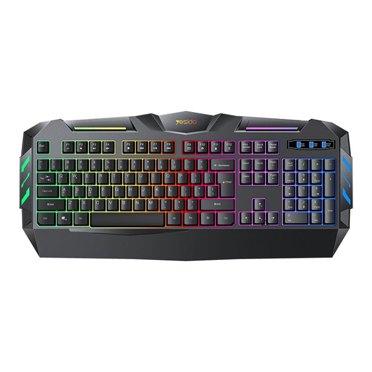 Yesido KB21 104-key 1.5m USB Wired Keyboard with Breathing Light