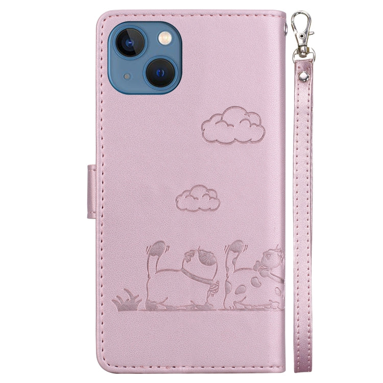 Cute Cats RFID Leather Phone Case