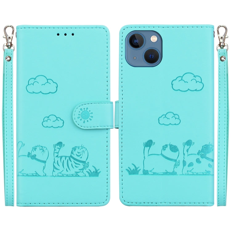 Cute Cats RFID Leather Phone Case
