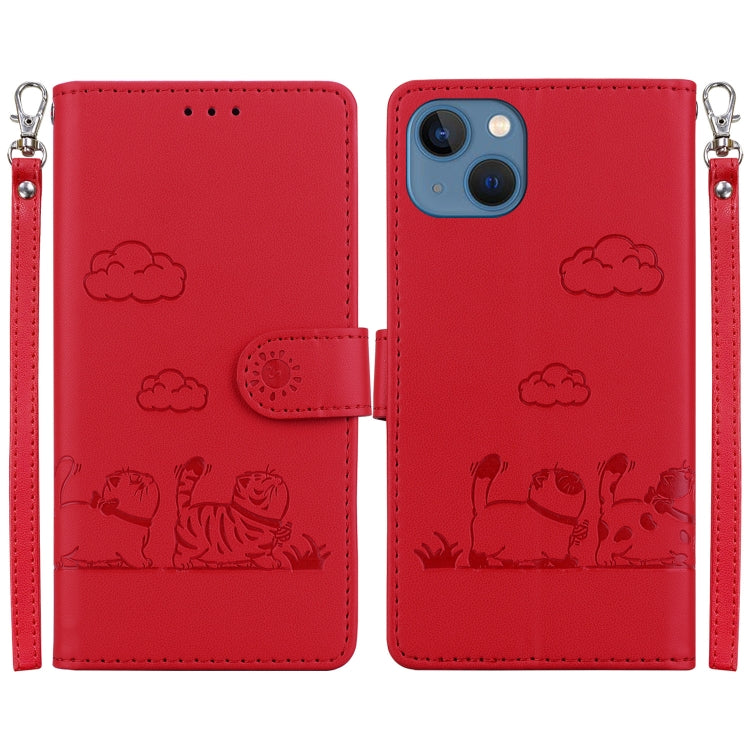 Cute Cats RFID Leather Phone Case