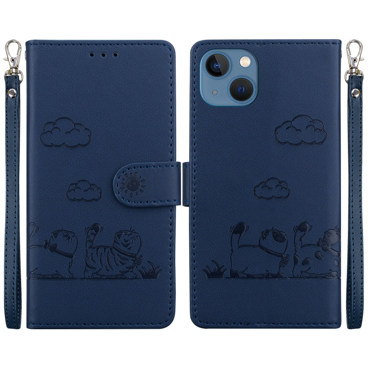 Cute Cats RFID Leather Phone Case
