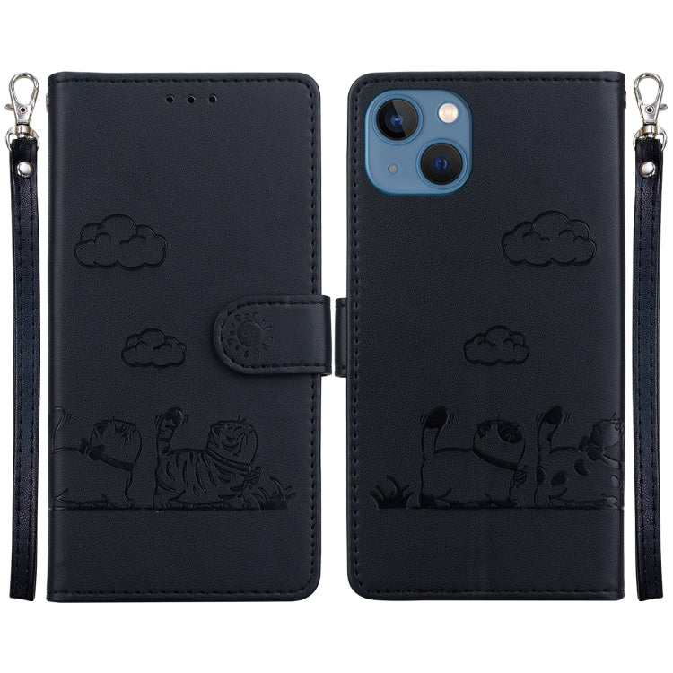 Cute Cats RFID Leather Phone Case