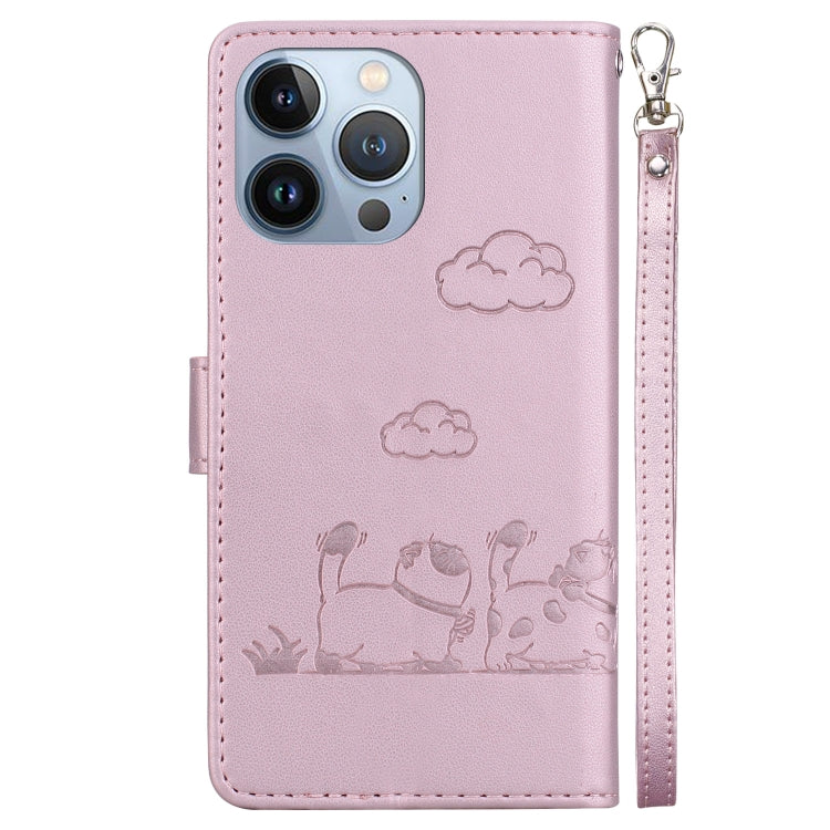Cute Cats RFID Leather Phone Case