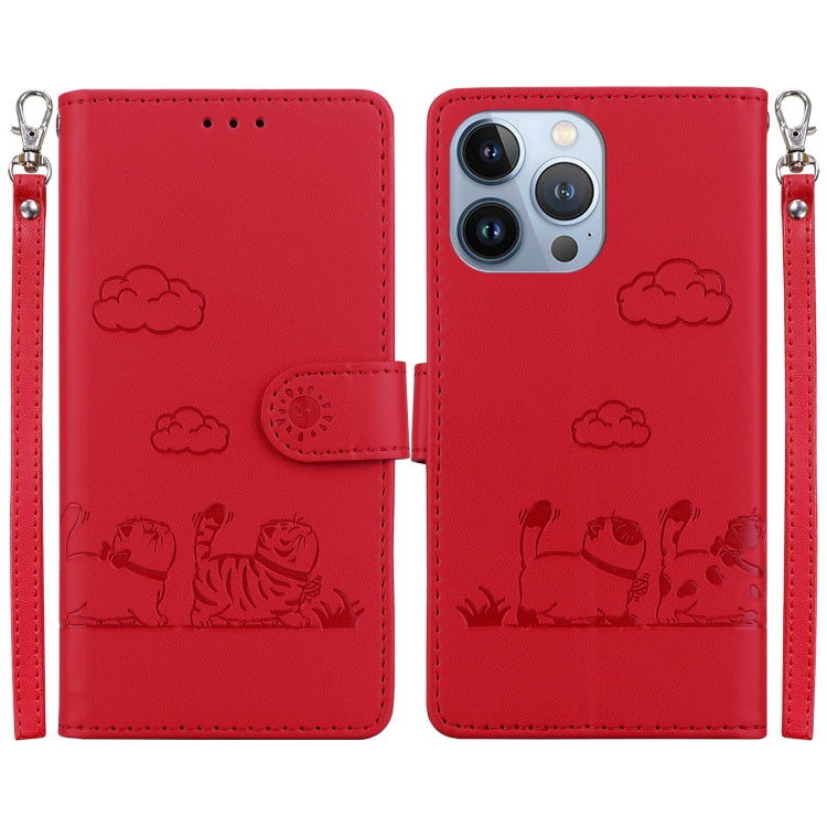 Cute Cats RFID Leather Phone Case