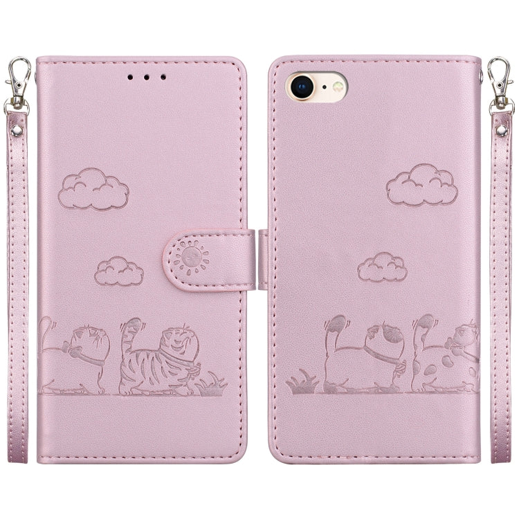 Cute Cats RFID Leather Phone Case