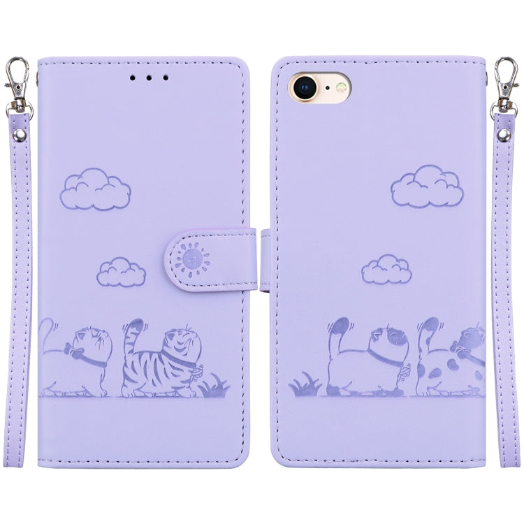 Cute Cats RFID Leather Phone Case