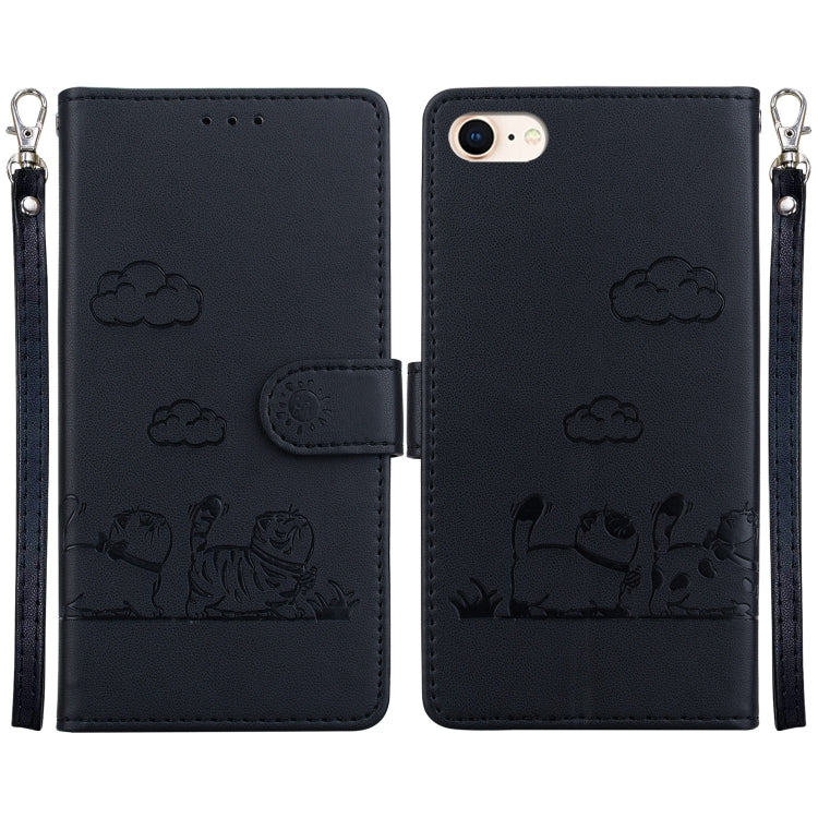Cute Cats RFID Leather Phone Case