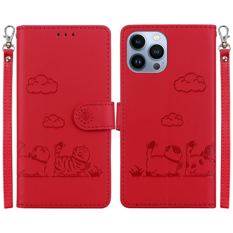 Cute Cats RFID Leather Phone Case