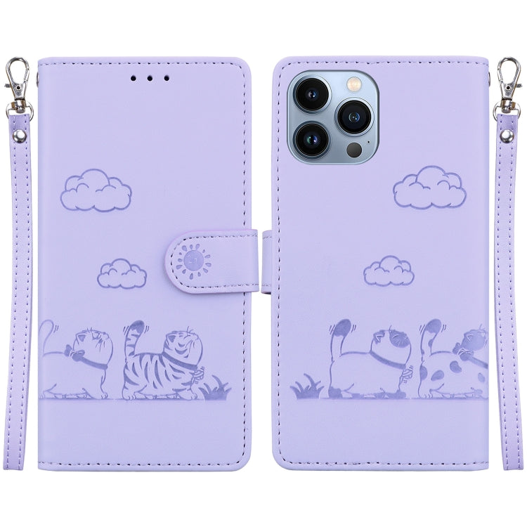 Cute Cats RFID Leather Phone Case
