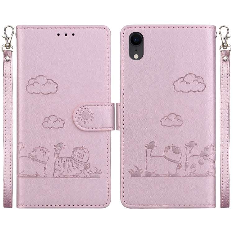 Cute Cats RFID Leather Phone Case