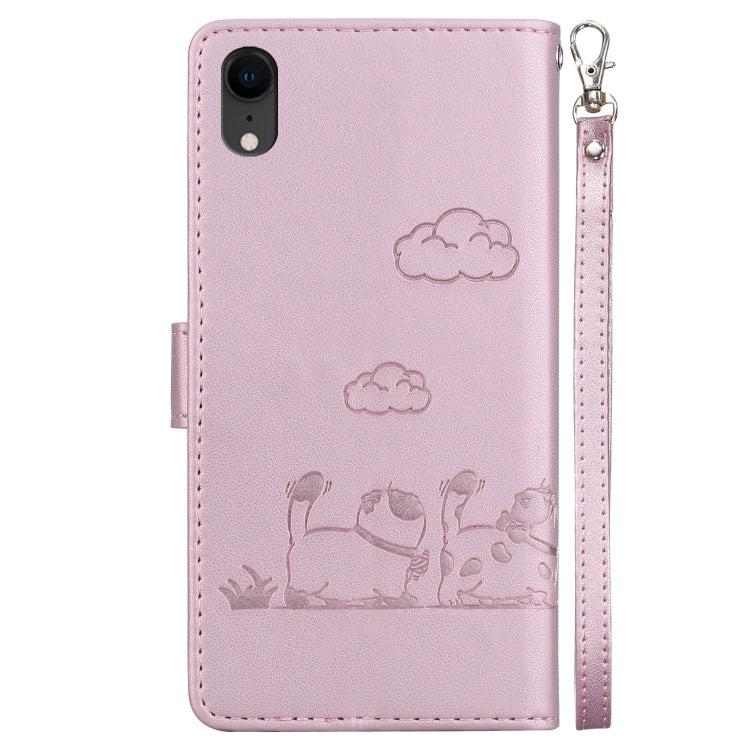 Cute Cats RFID Leather Phone Case