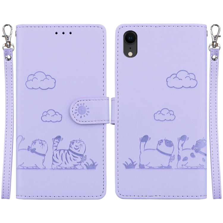 Cute Cats RFID Leather Phone Case