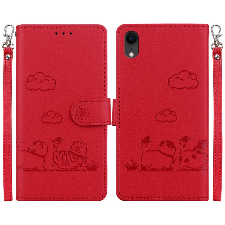 Cute Cats RFID Leather Phone Case