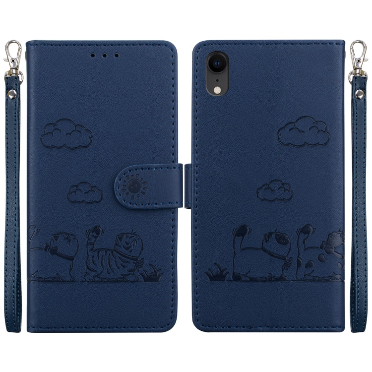 Cute Cats RFID Leather Phone Case