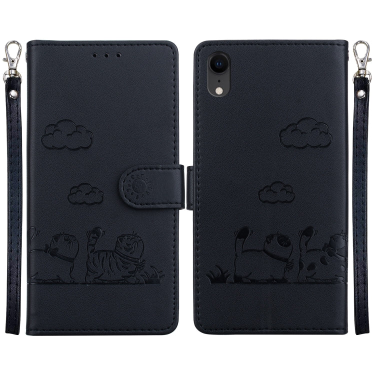 Cute Cats RFID Leather Phone Case
