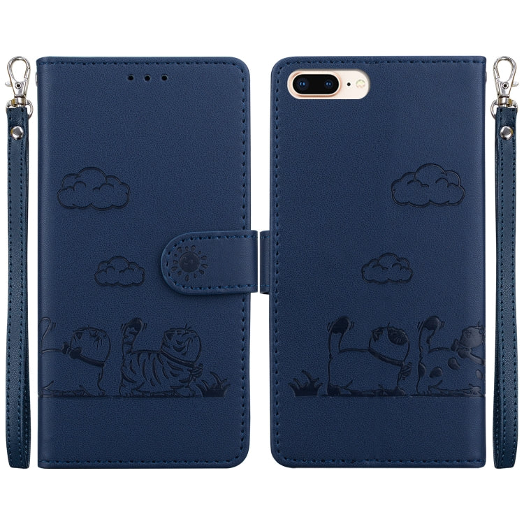 Cute Cats RFID Leather Phone Case