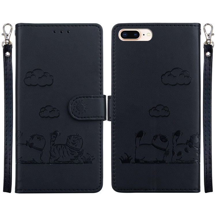 Cute Cats RFID Leather Phone Case
