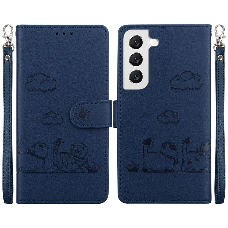 Cute Cats RFID Leather Phone Case