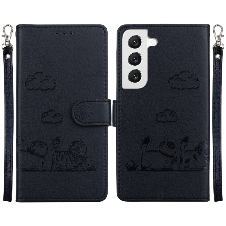 Cute Cats RFID Leather Phone Case