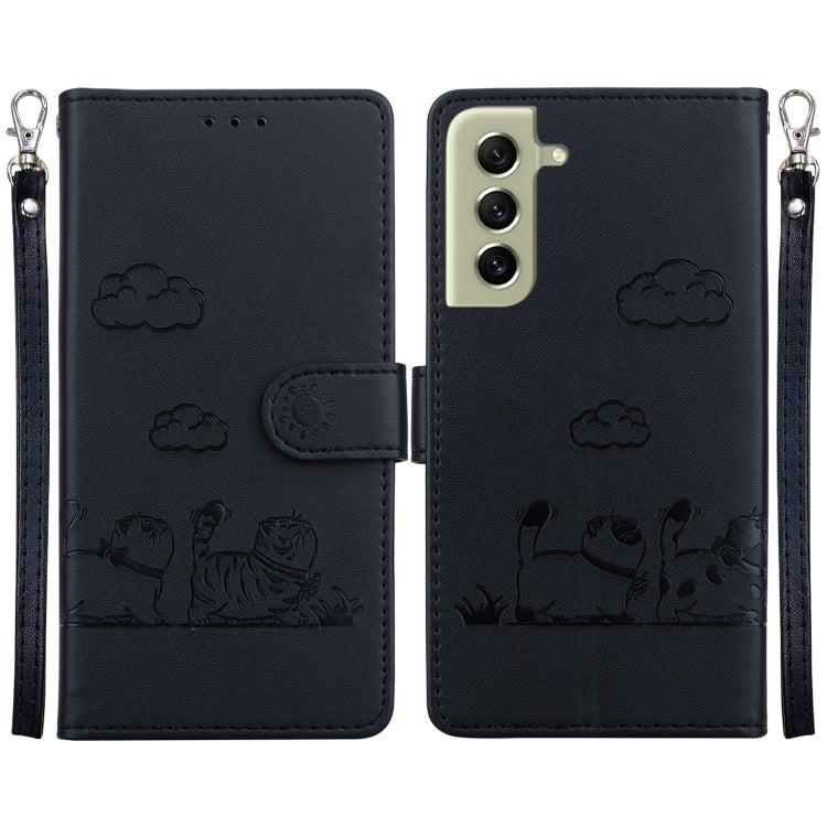 Cute Cats RFID Leather Phone Case
