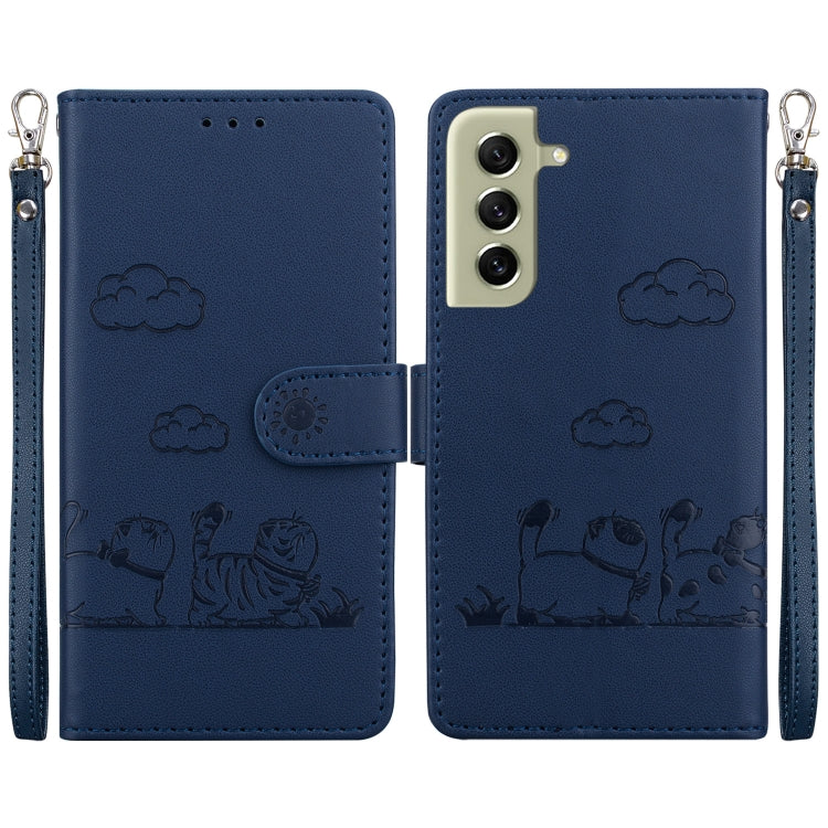 Cute Cats RFID Leather Phone Case