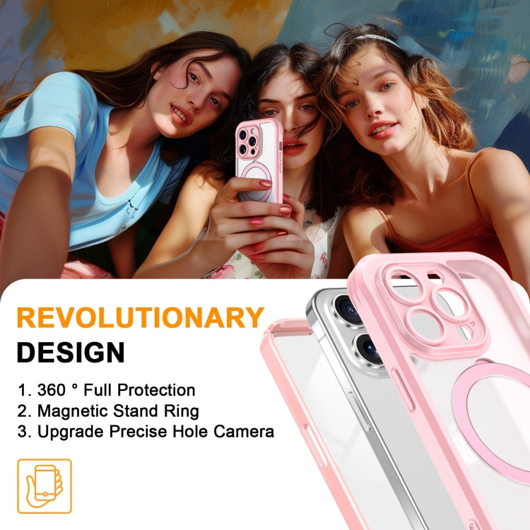 Skin Feel MagSafe Holder 360 Full Body Phone Case, For iPhone 13 Pro
