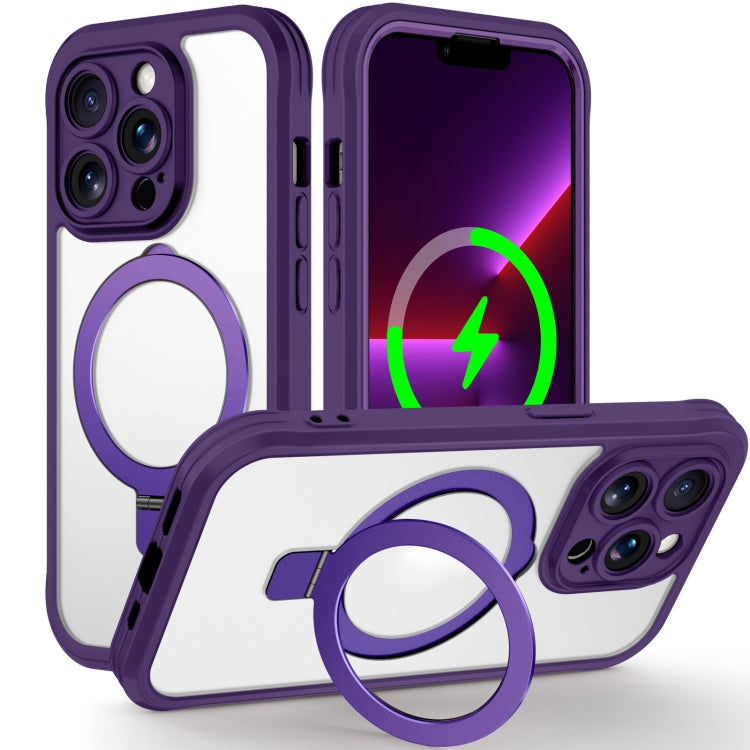 Skin Feel MagSafe Holder 360 Full Body Phone Case, For iPhone 13 Pro
