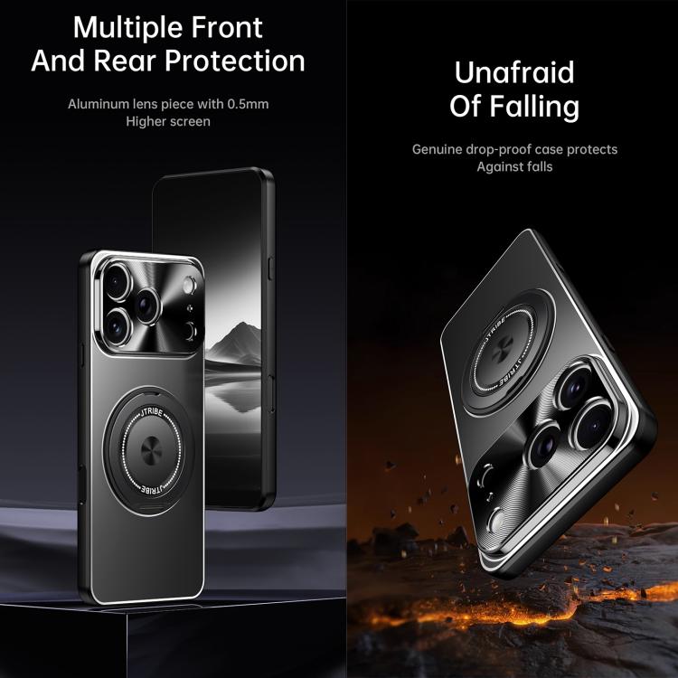 Rotating Holder Frosted Metal Phone Case