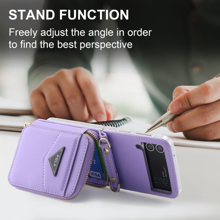 POLA Multi-Card Slots Zipper Wallet Phone Case